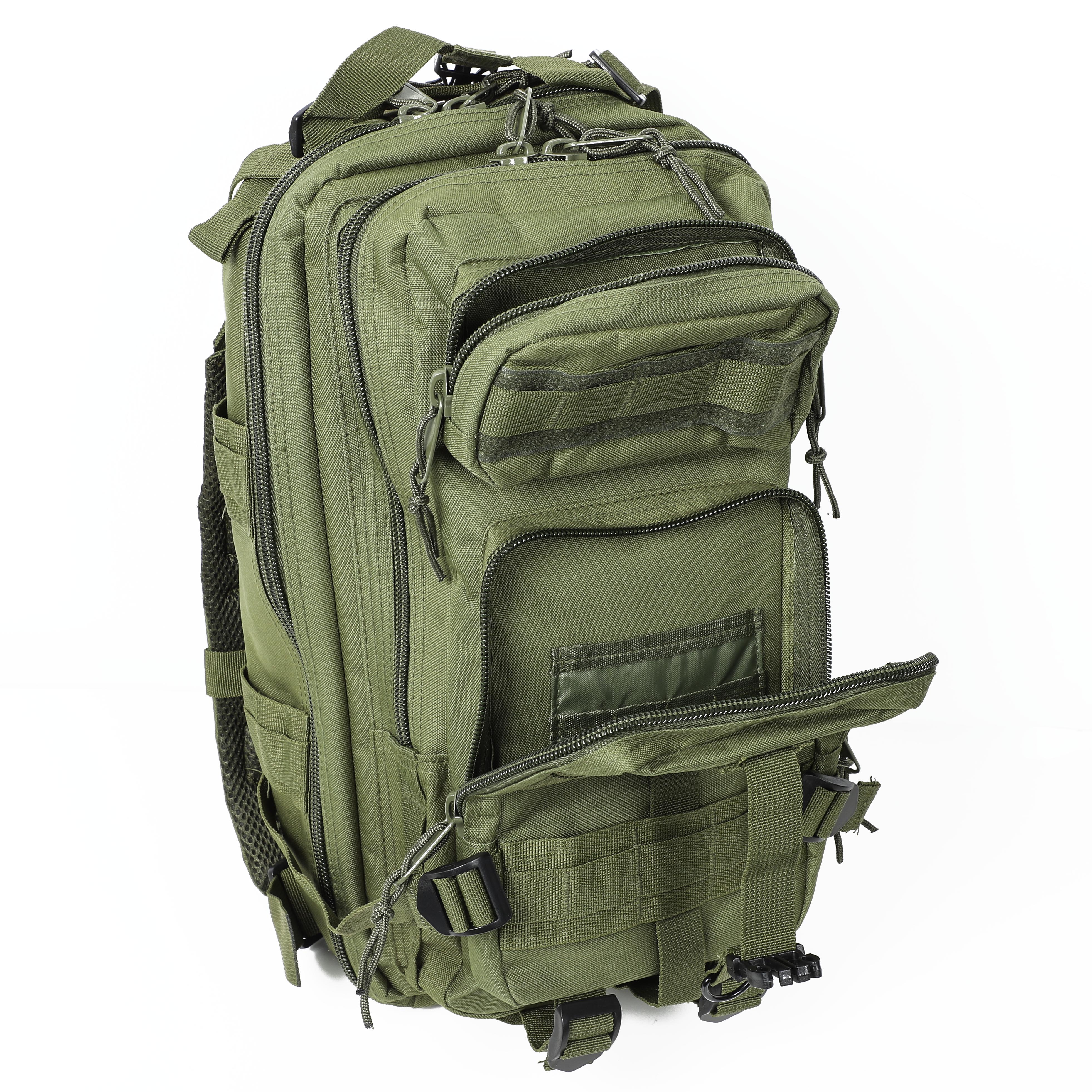 BW Army Olive Backpack – Hunter/Mountain Backpack With Leather Strap